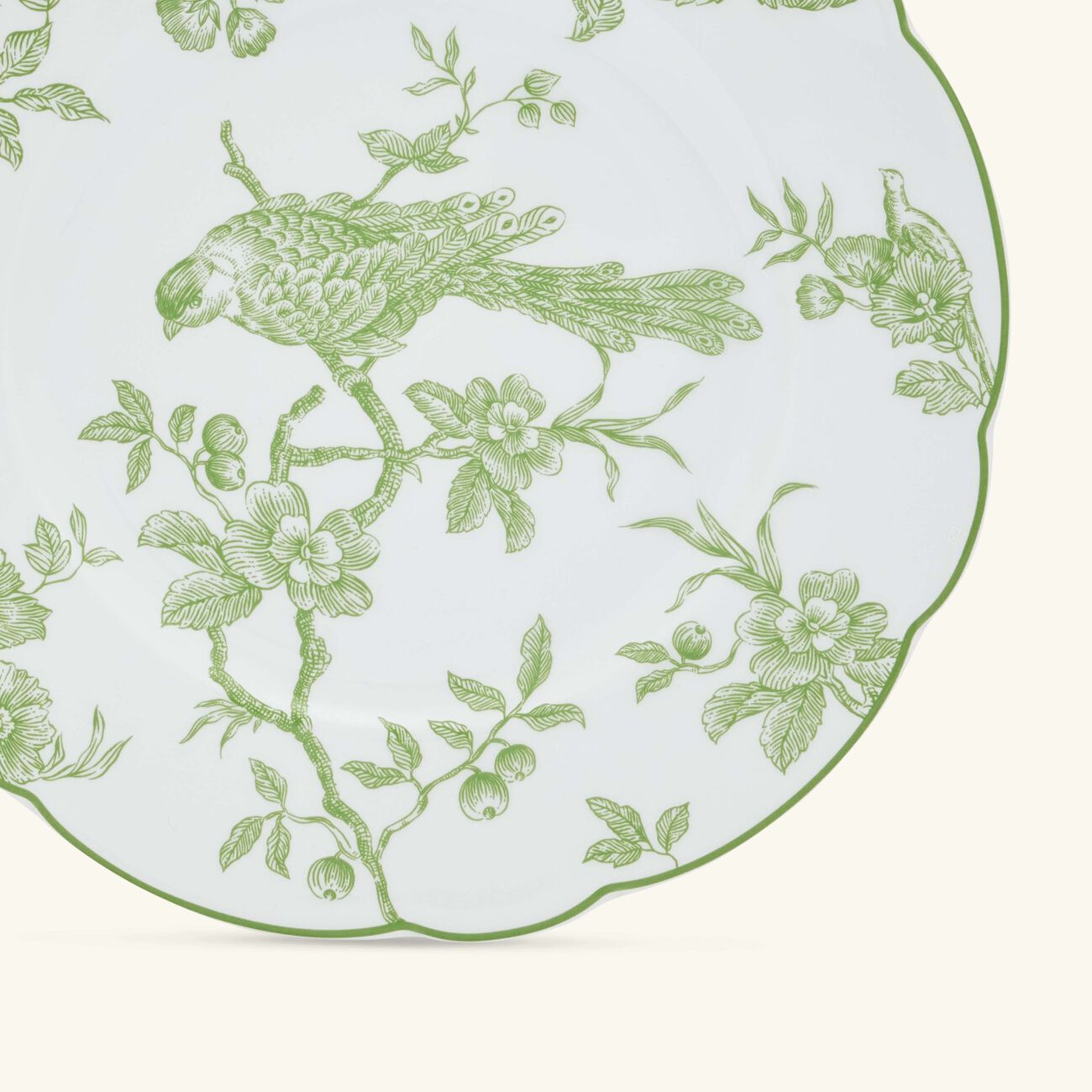 bernardaud albertine salad plate round green 21cm