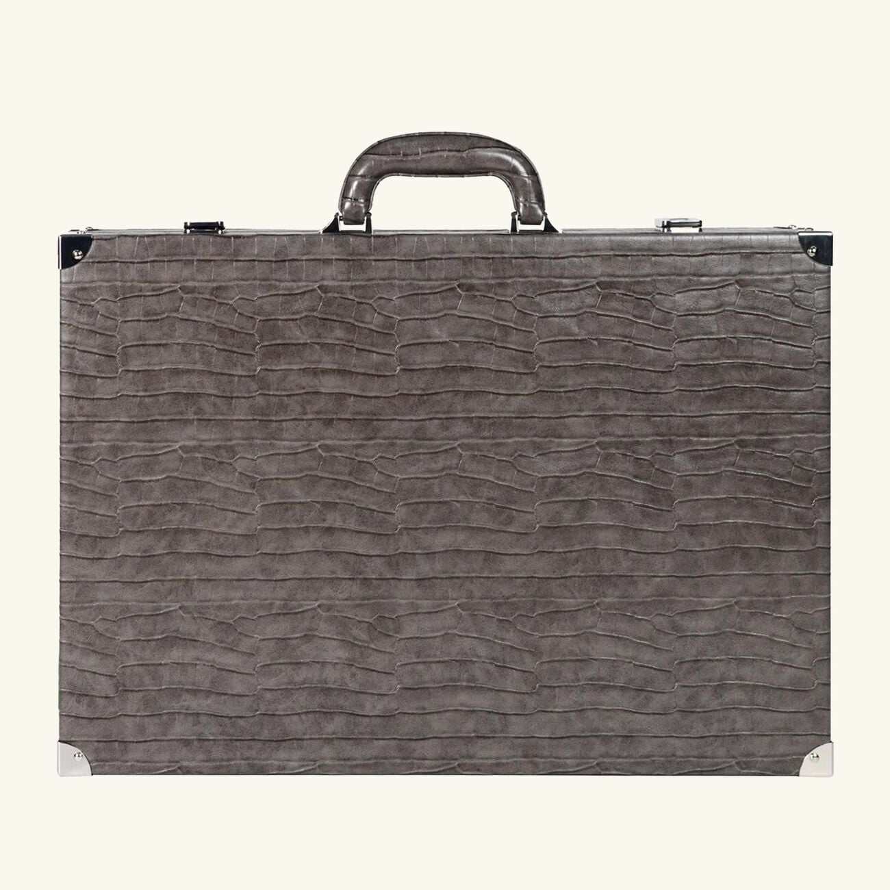Anthracite Alligator Backgammon Set Large vido anthracite alligator backgammon set large