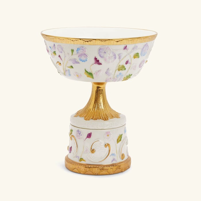 villari taormina footed fruit bowl multicolor