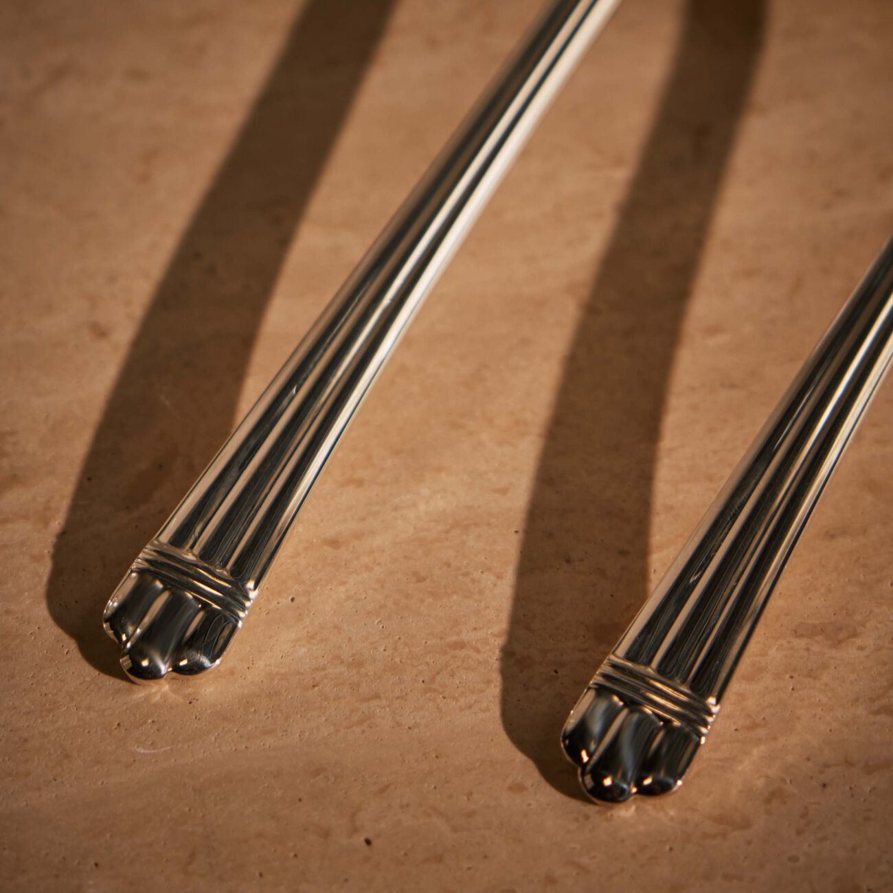 كريستوفل شوكة تقديم السلطة آريا مطلية بالفضة