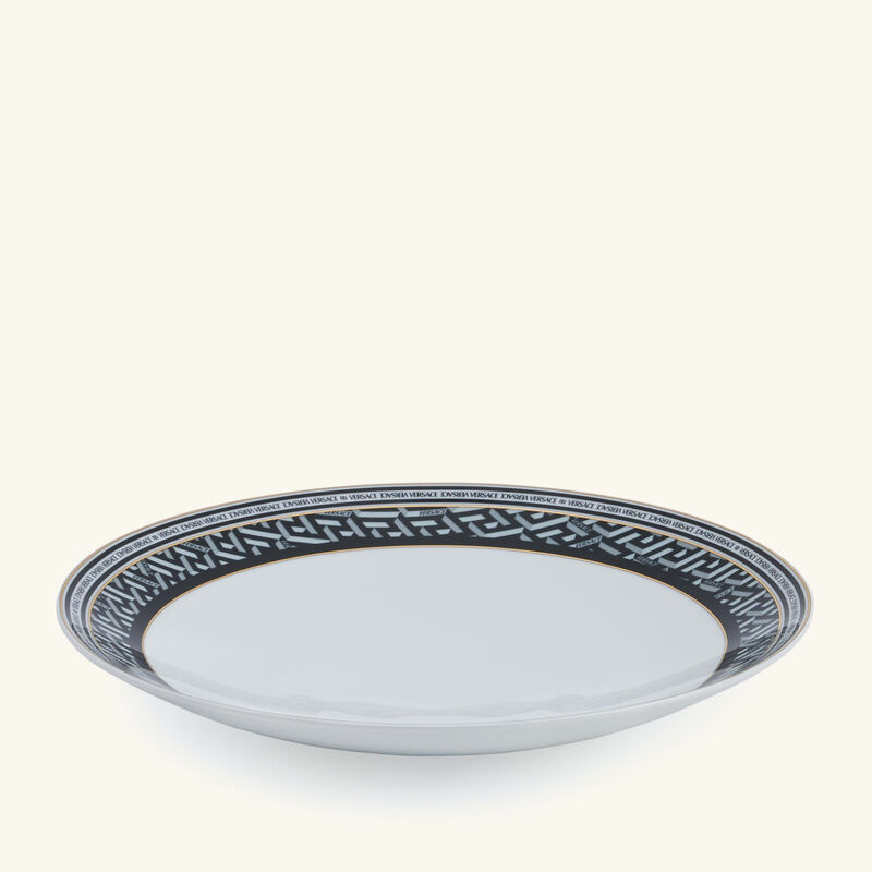 فيرساتشي طبق الضيافة لا جريكا سيغنتشر دائري أبيض 28 سم
