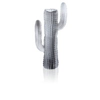 daum jardin de cactus vase large grey