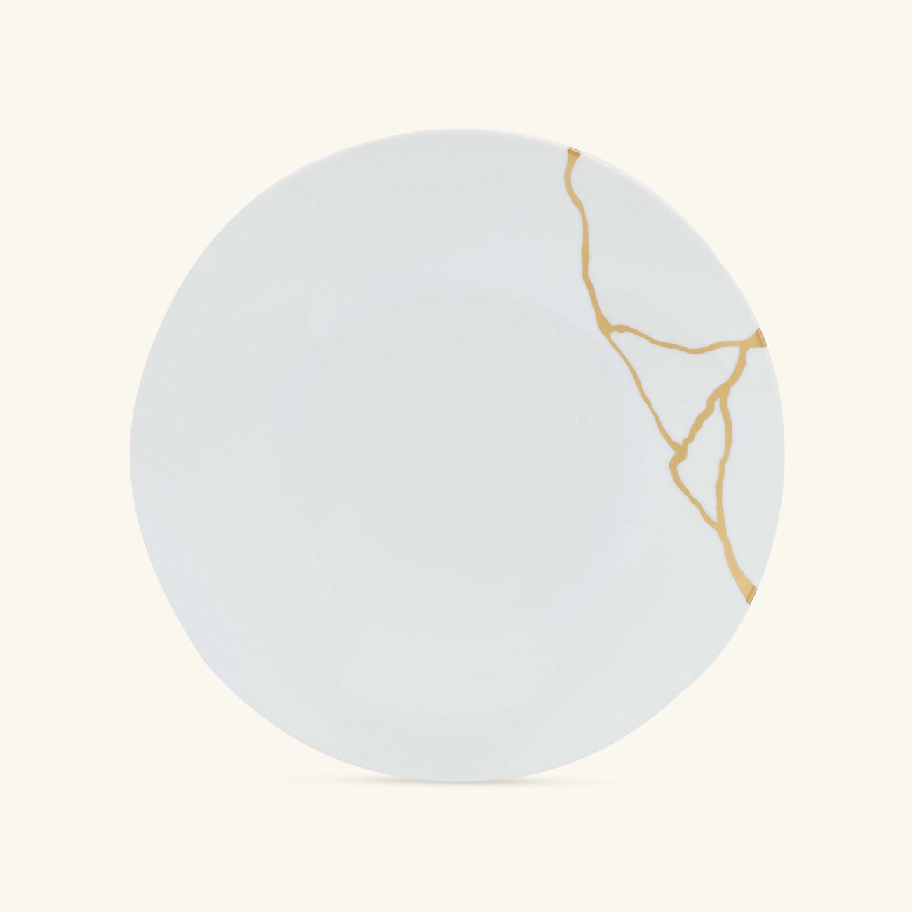 Kintsugi Dinner Plate Round White 27cm bernardaud kintsugi dinner plate round white 27cm