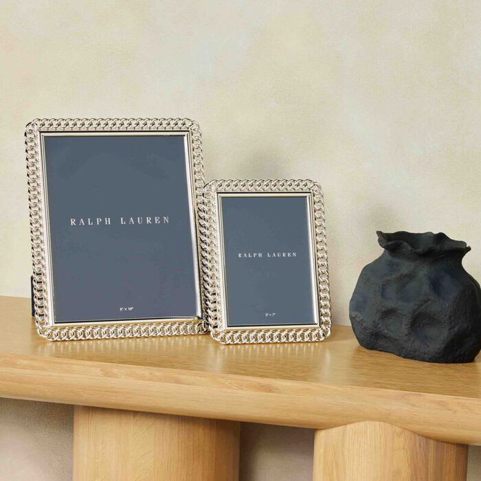 ralph lauren home blake picture frame silver plated 20x25cm