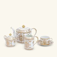 bernardaud aux rois dinner plate round gold 26cm