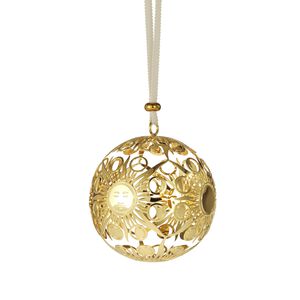 Rêve Cosmique Gold Christmas Ornament, medium