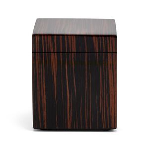 Macassar Ebony Cube Box, medium