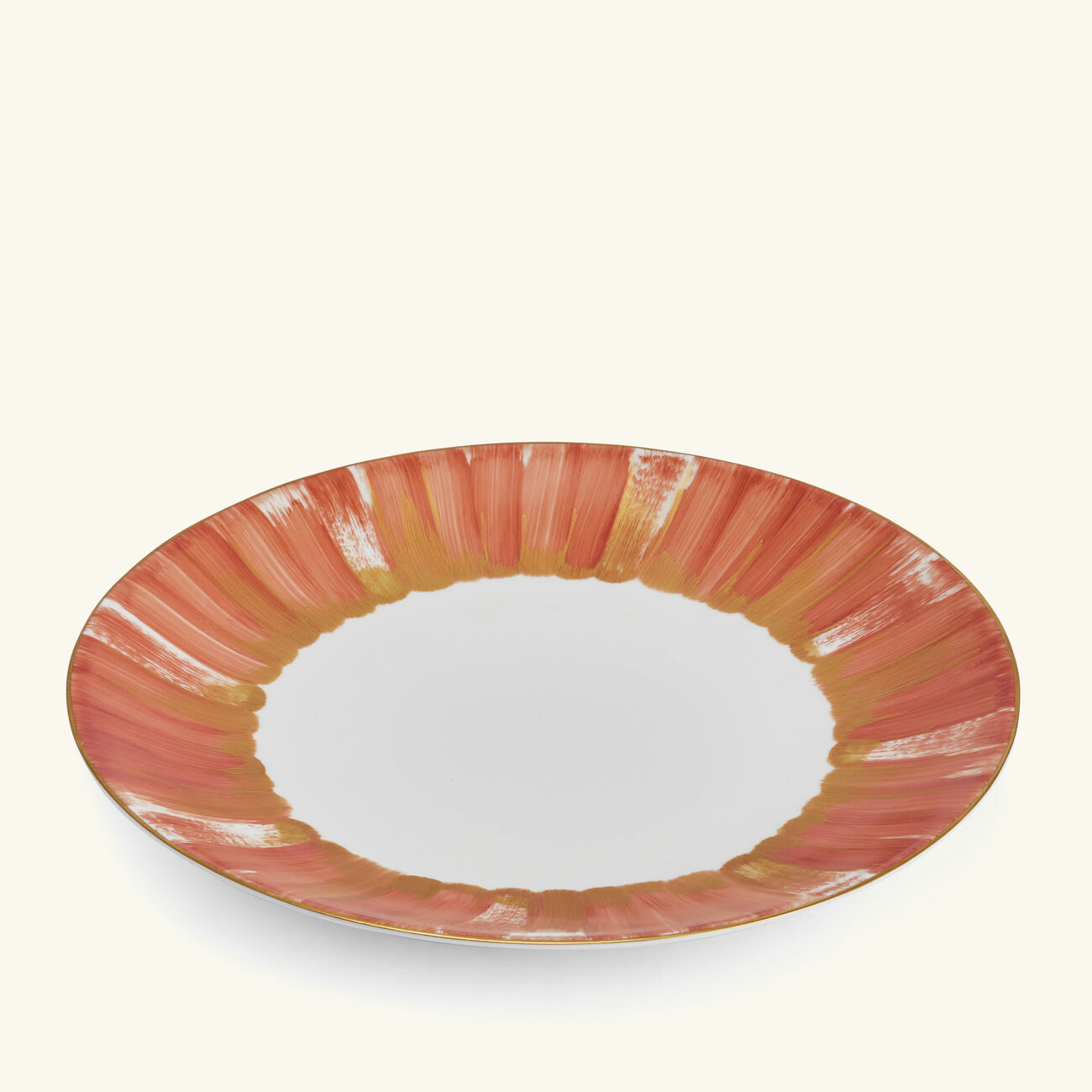 marie daage panache dinner plate round orange 26cm