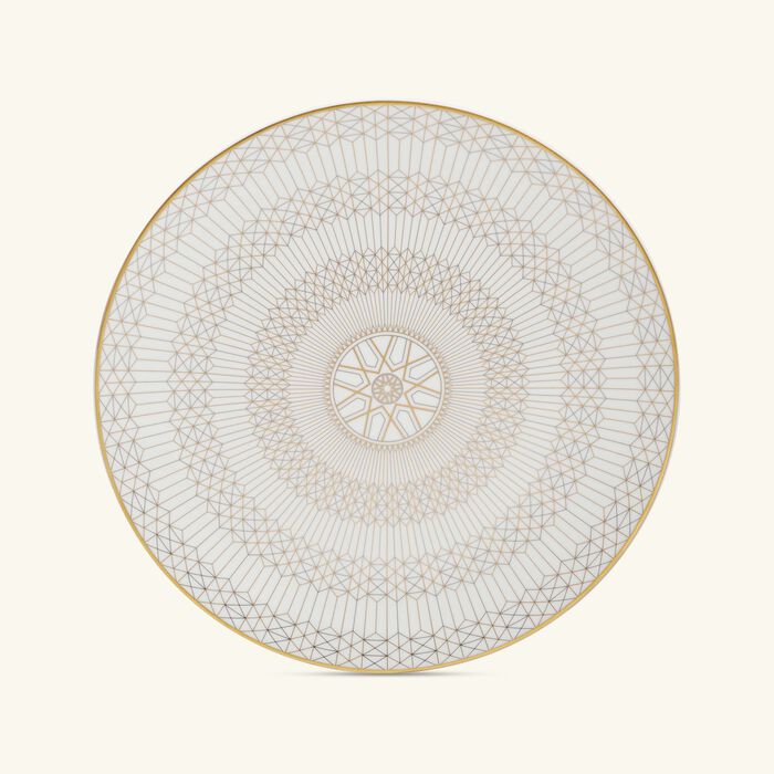 baccarat arcadia show plate round gold 31cm
