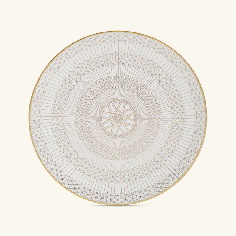 باكارا طبق أركاديا للتقديم دائري باللون الذهبي 31 سم