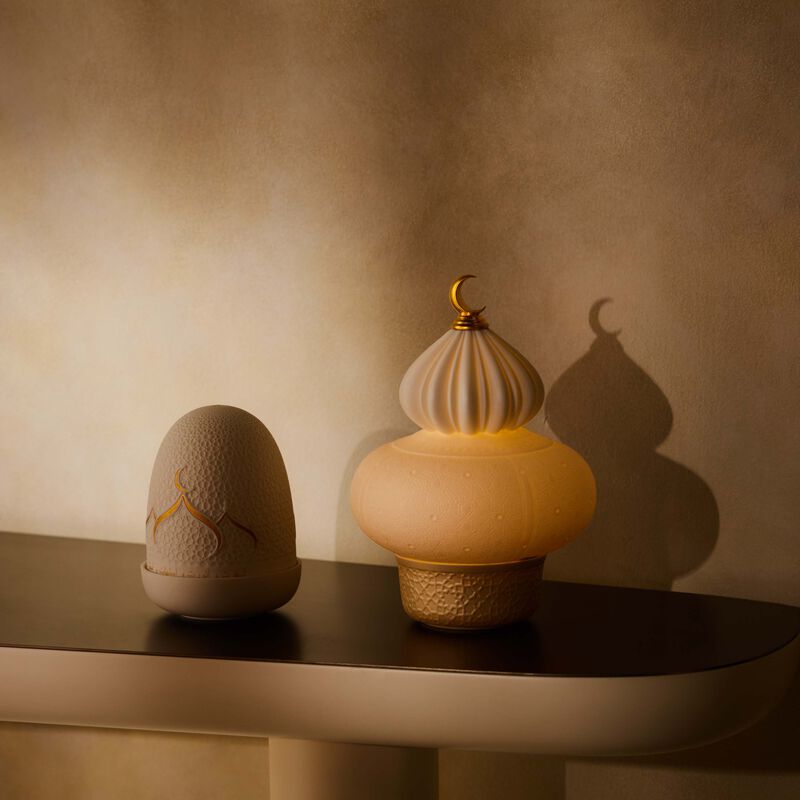 lladro diyaa dome lamp white