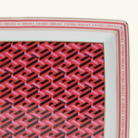 فيرساتشي طبق الضيافة لا جريكا سيغنتشر مستطيل أحمر 21 سم