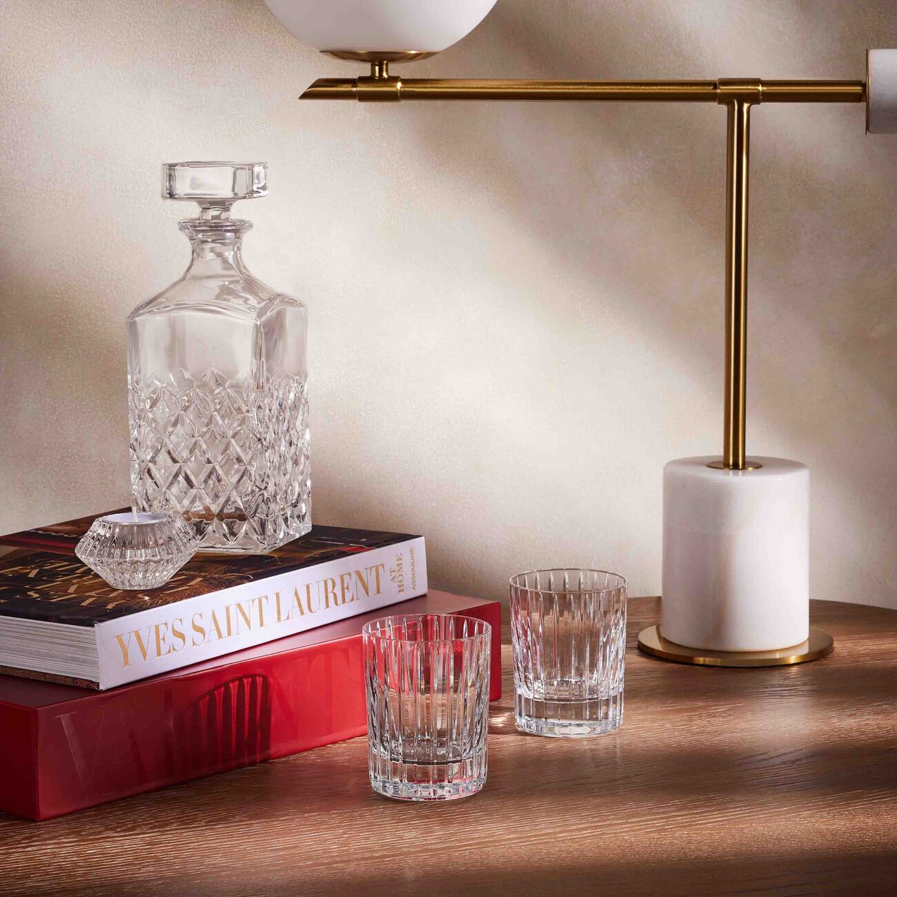 باكارا طقم هارموني مؤلف من كأسين للشرب باللون الشفاف