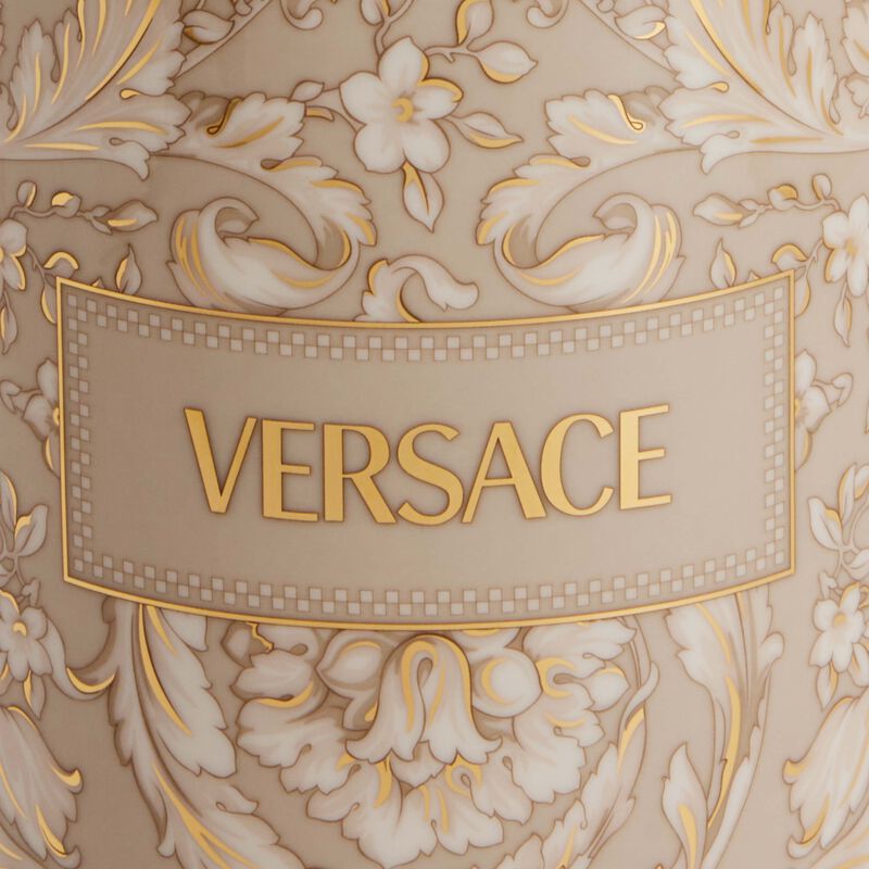 Barocco Beige Vase Round Medium versace barocco beige vase round medium