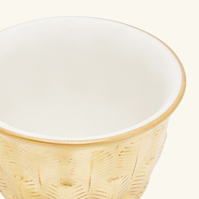 فيلاري فنجان القهوة العربية بيكوك باللون الذهبي