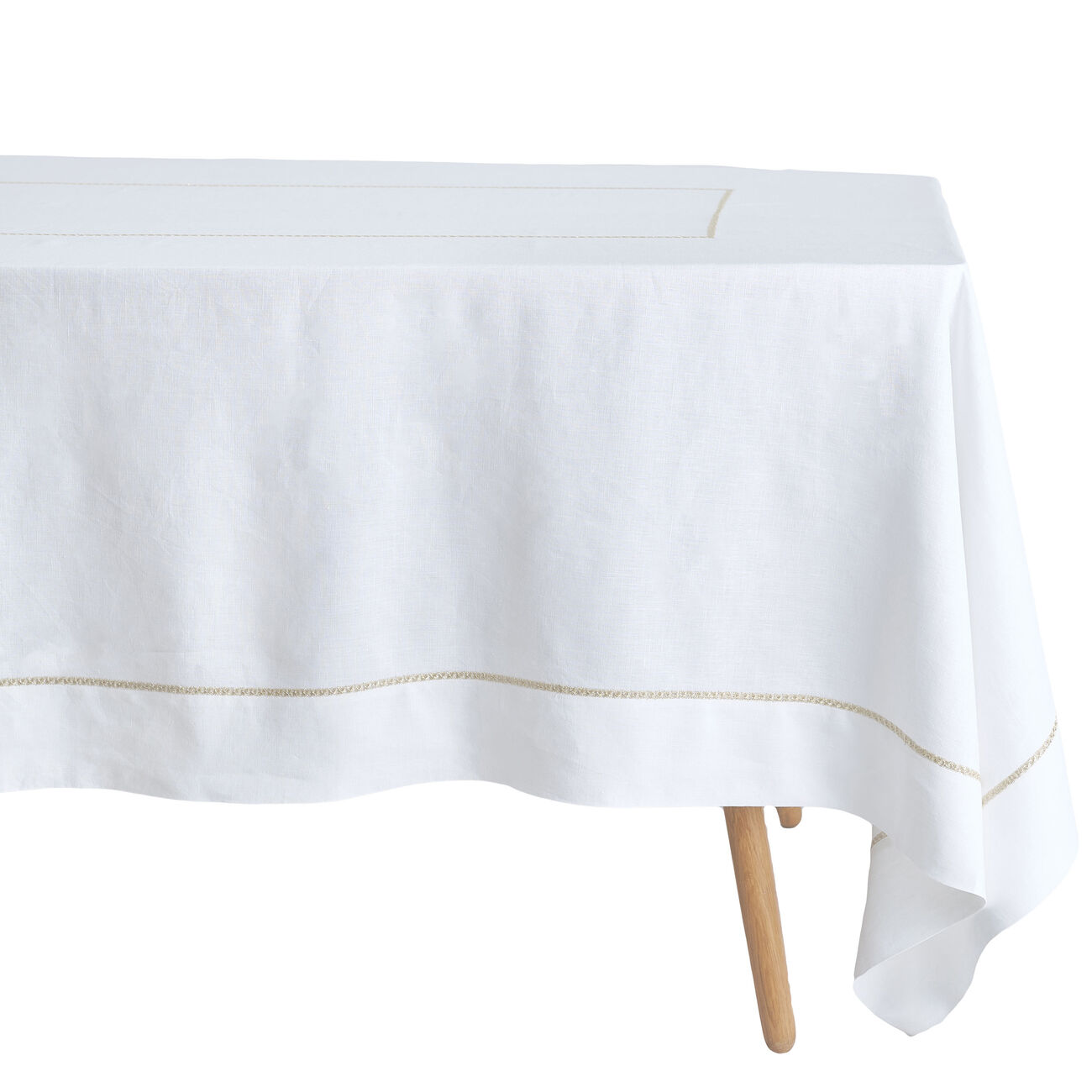 catherine denoual gold rosely linen set