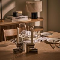 حامل الشموع بيرسبيكتفز الثنائي من الكروم بالحجم الكبير كريستوفل حامل الشموع بيرسبيكتفز الثنائي من الكروم بالحجم الكبير