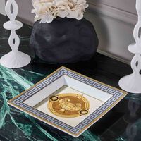 versace prestige gala trinket tray square grey