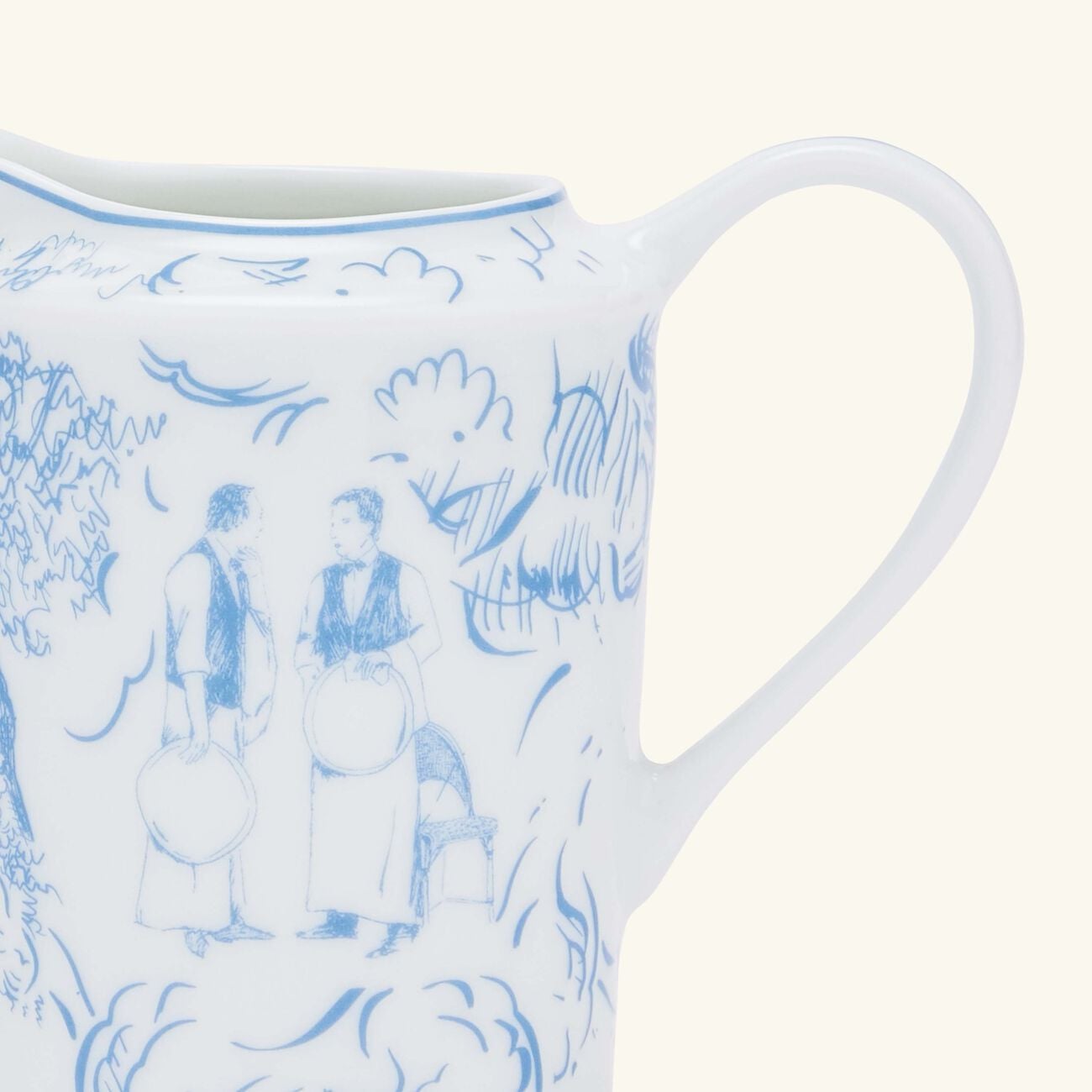 bernardaud tout paris milk pitcher blue
