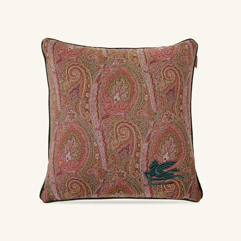 etro arnica embroided cushion brown