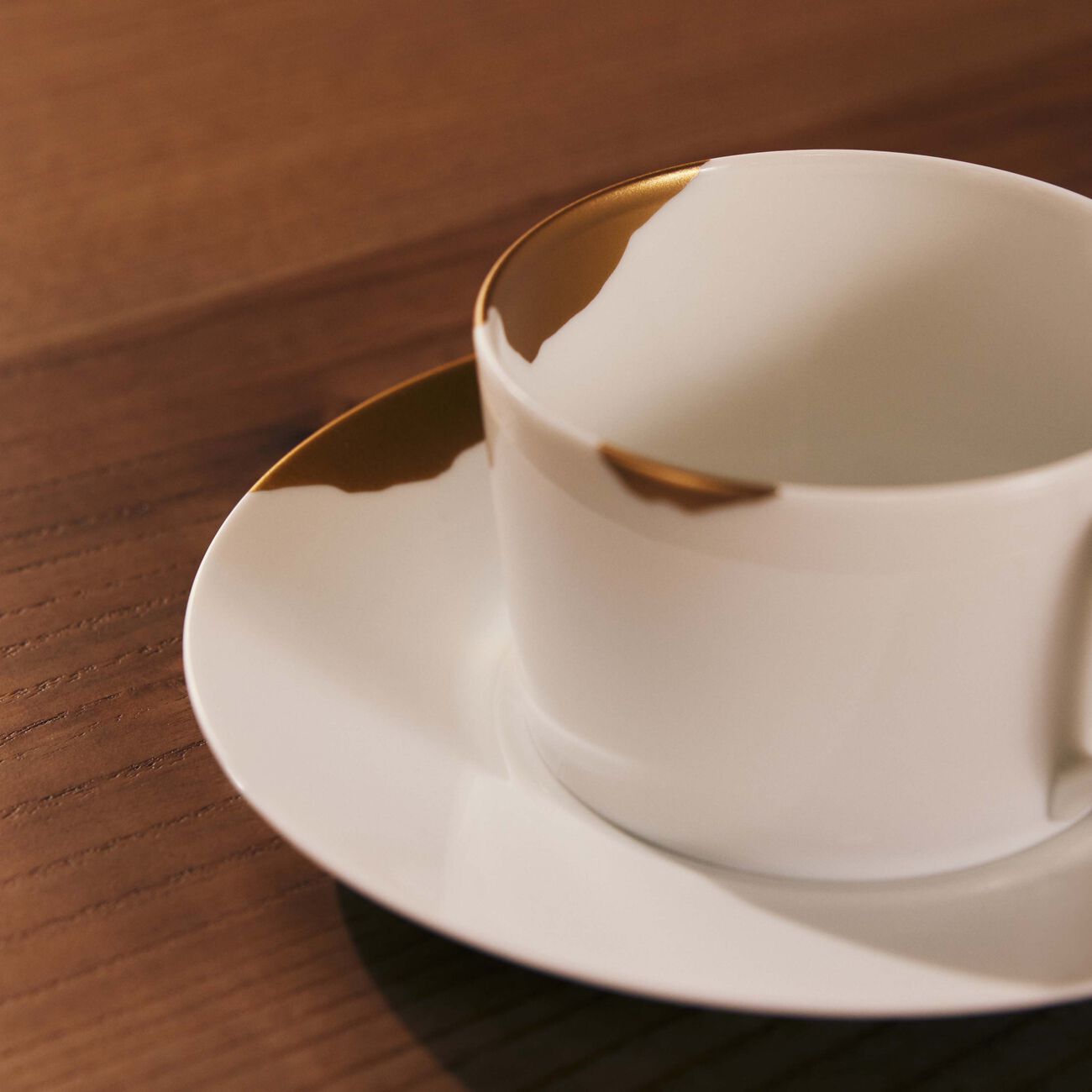 Kintsugi Tea Cup & Saucer Gold Set Of 2 bernardaud kintsugi tea cup saucer gold set of 2