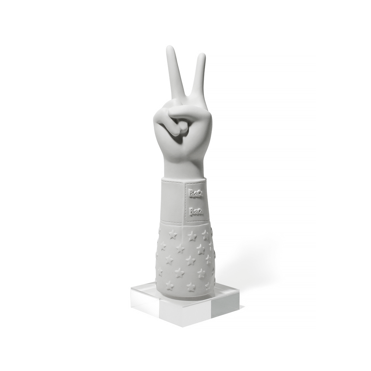 Peace Hand Sculpture Medium White jonathan adler peace hand sculpture medium white