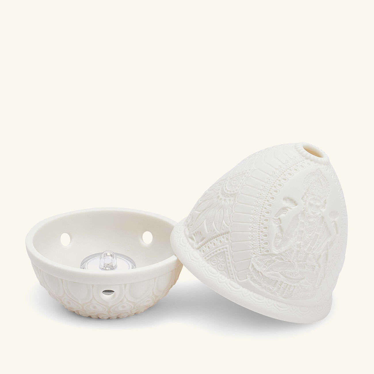 Lithophane Votive Light - Goddess Lakshmi lladro lithophane votive light goddess lakshmi