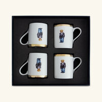 Wilshire Tux Bear Mug White Set of 4 ralph lauren home wilshire tux bear mug white set of 4