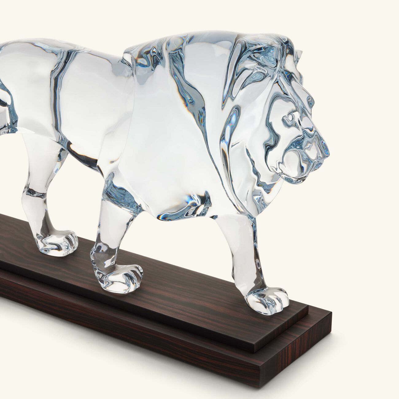 baccarat cecil lion sculpture extra large clear