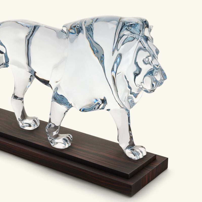 baccarat cecil lion sculpture extra large clear