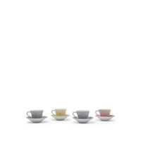 Delphos Set Of 4 Assorted Cups And Saucers, small