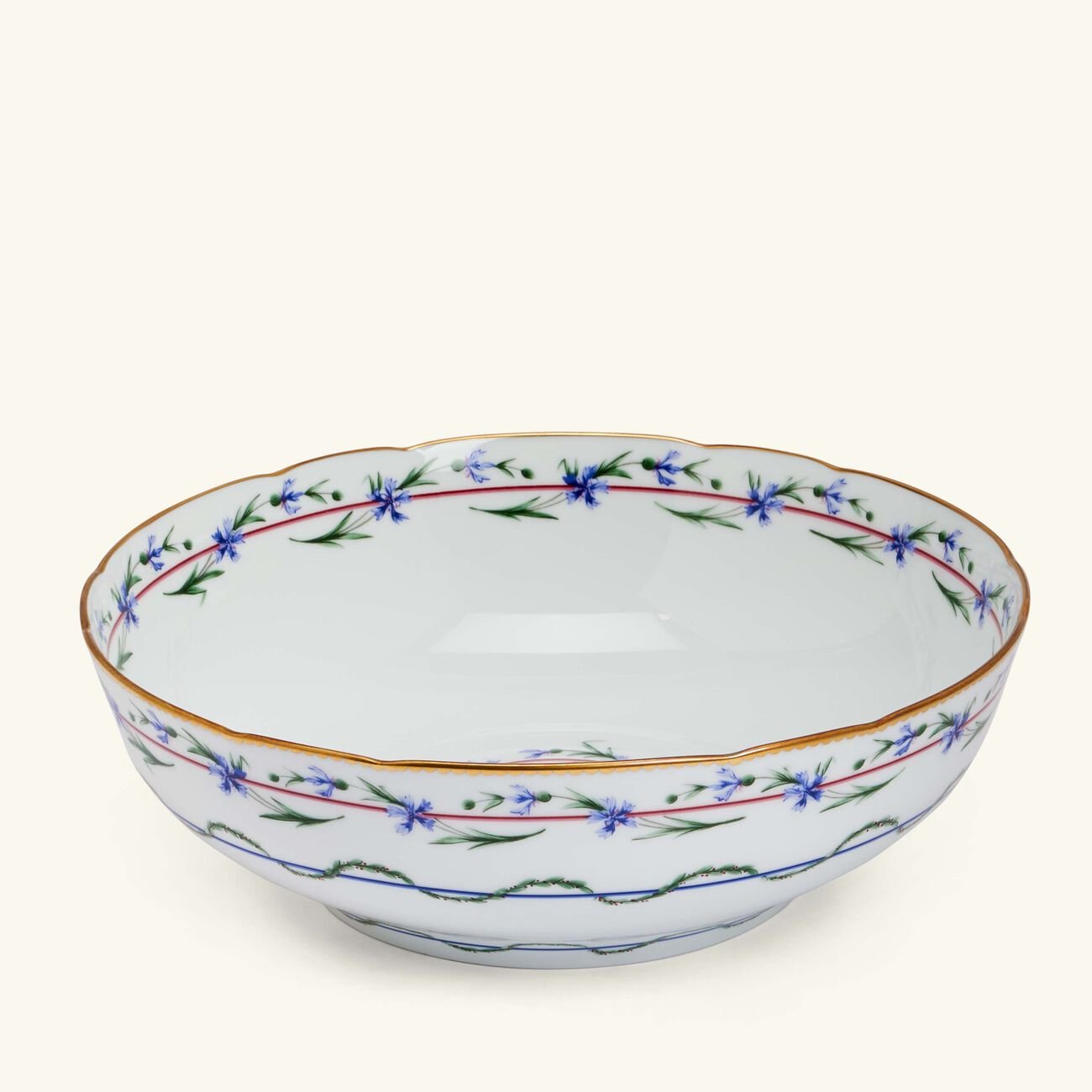 bernardaud le gobelet du roy salad bowl white 25cm