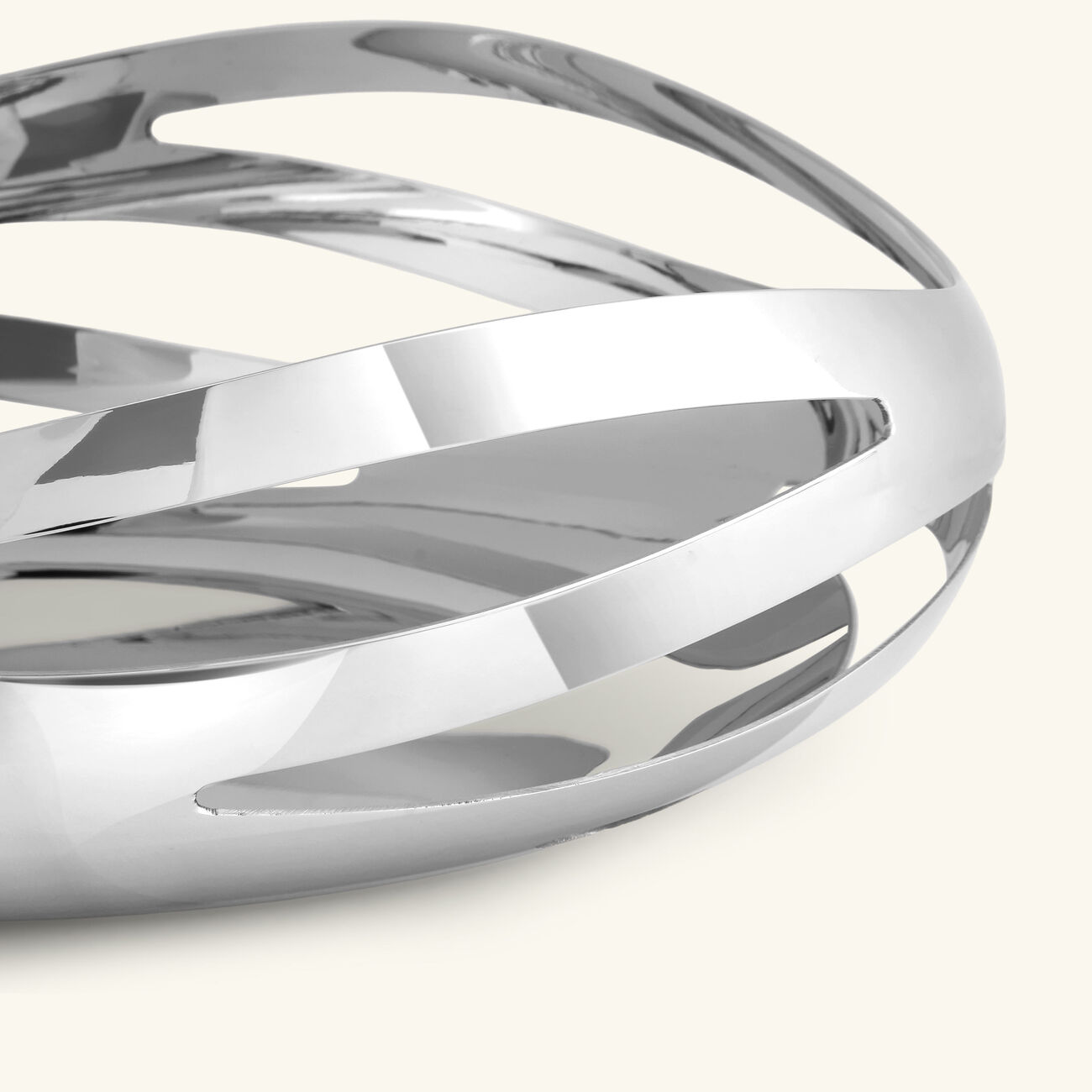 جورج جنسن طبق كوبرا للخبز والفاكهة مستدير شفاف