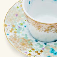 برناردو طقم مؤلف من فنجانين للقهوة مع صحنيهما أزرق