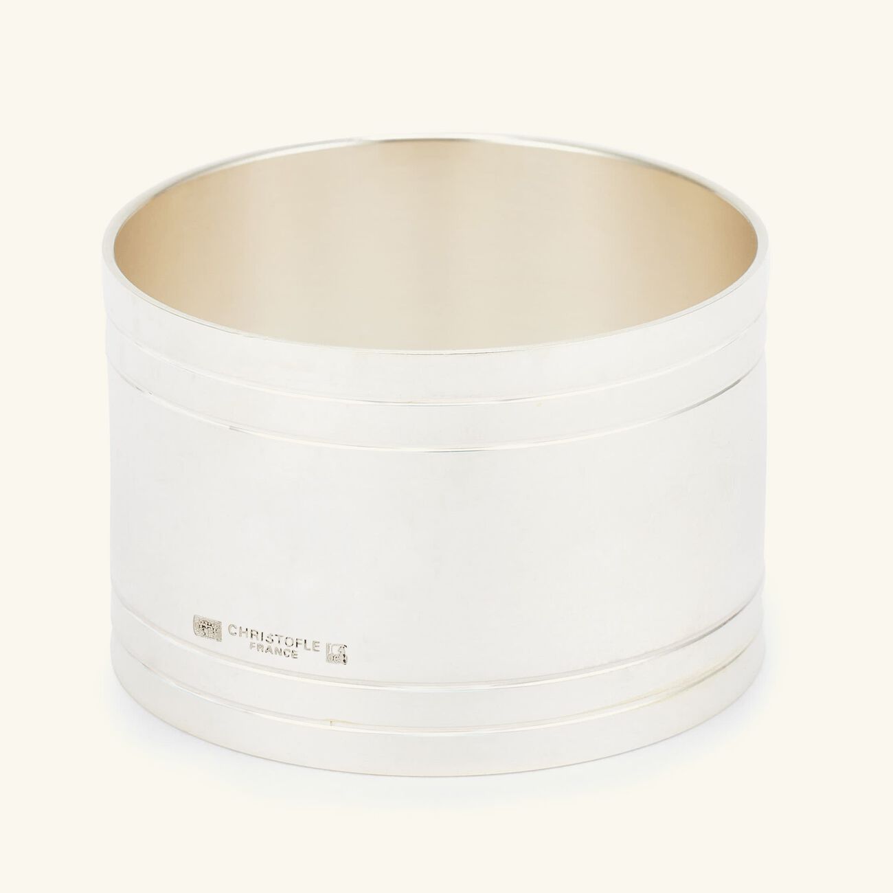 كريستوفل حلقة المناديل نتالي باللون الفضي