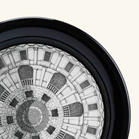 Cortile Tray Round Large Grey fornasetti cortile tray round large grey