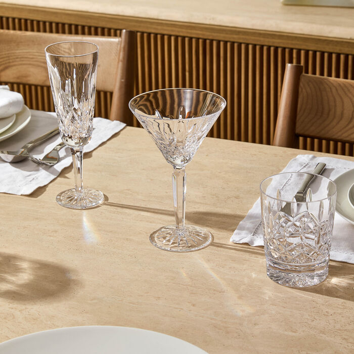 waterford lismore martini glass clear set of 2