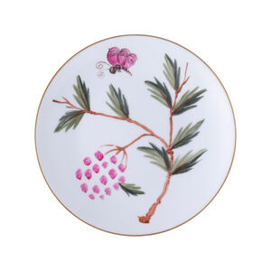 Jardins De Shalimar Pink Coupe Dessert Plate, medium
