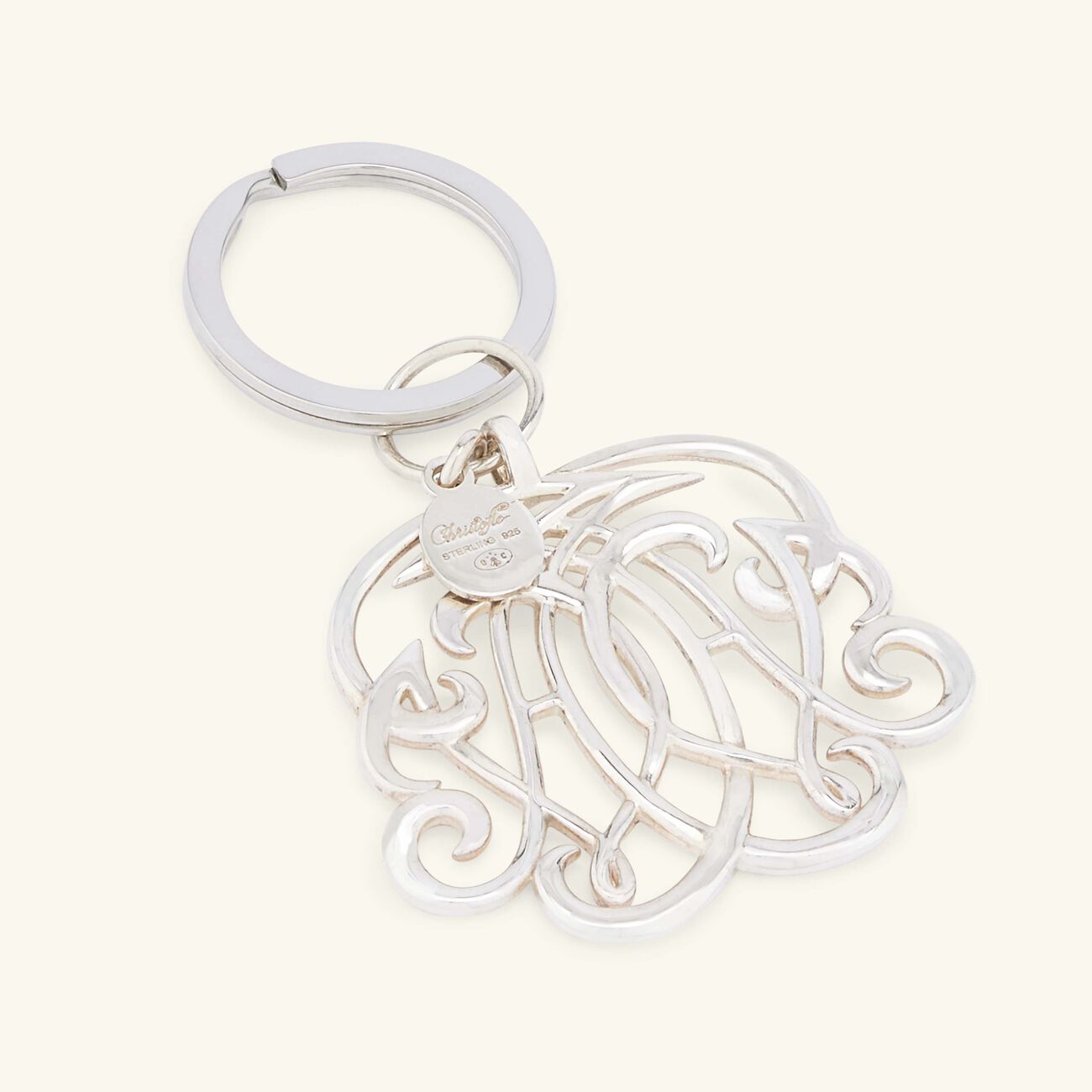 christofle mavelot au key chain sterling silver