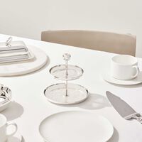 christofle jardin d eden cake stand 2 tier silver plated