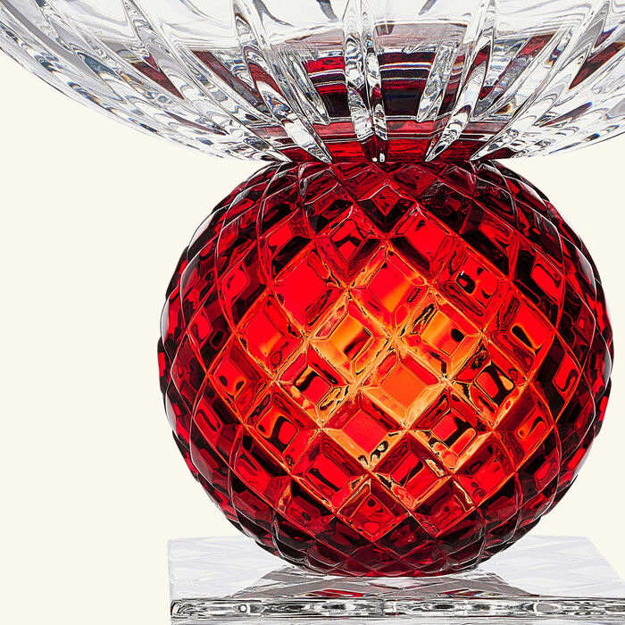 ماريو تشيوني مزهرية كاترينا كبيرة حمراء