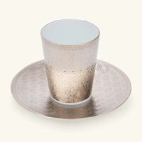 Divine Coffee Cup & Saucer Silver Set Of 2 bernardaud divine coffee cup saucer silver set of 2