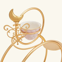 villari pastry   coffee cup holder gold