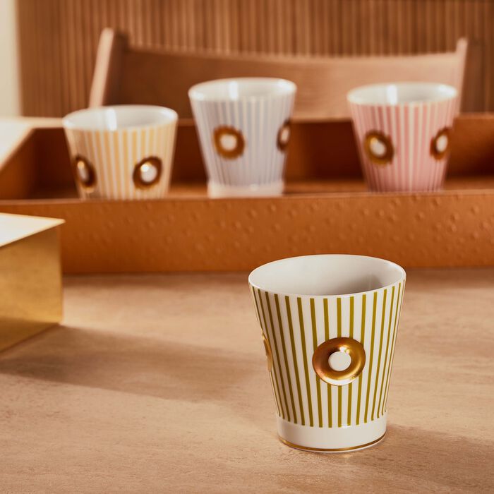 bernardaud delphos eolie drinking glass green