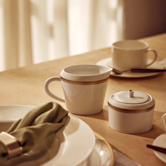 bernardaud gage sugar bowl white