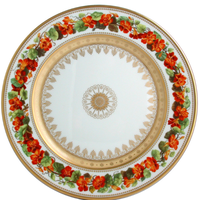 bernardaud botanique dinner plate round red 26cm