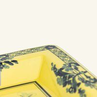 Oriente Italiano Citrino Trinket Tray Square Small Yellow ginori 1735 oriente italiano citrino trinket tray square small yellow