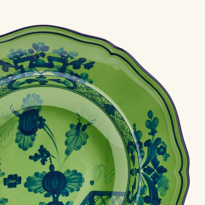جينوري 1735 طبق الحساء أوريينتي إيتاليانو مالاكيت أخضر 24 سم