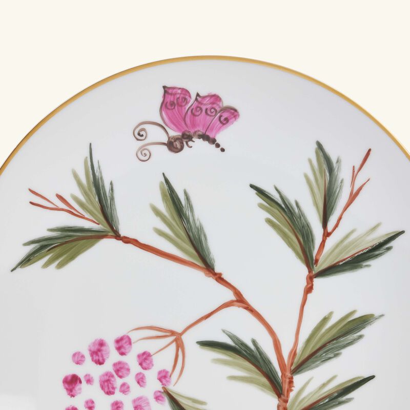 marie daage jardins de shalimar dessert plate round pink 21cm