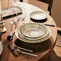 bernardaud constance soup plate round green 19cm